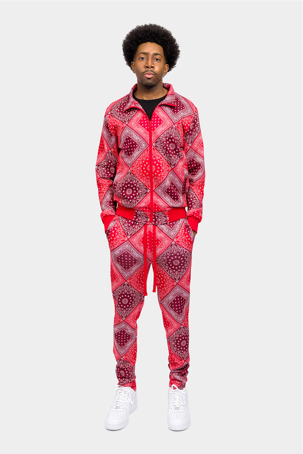 All Over Bandana Pattern Track Suit