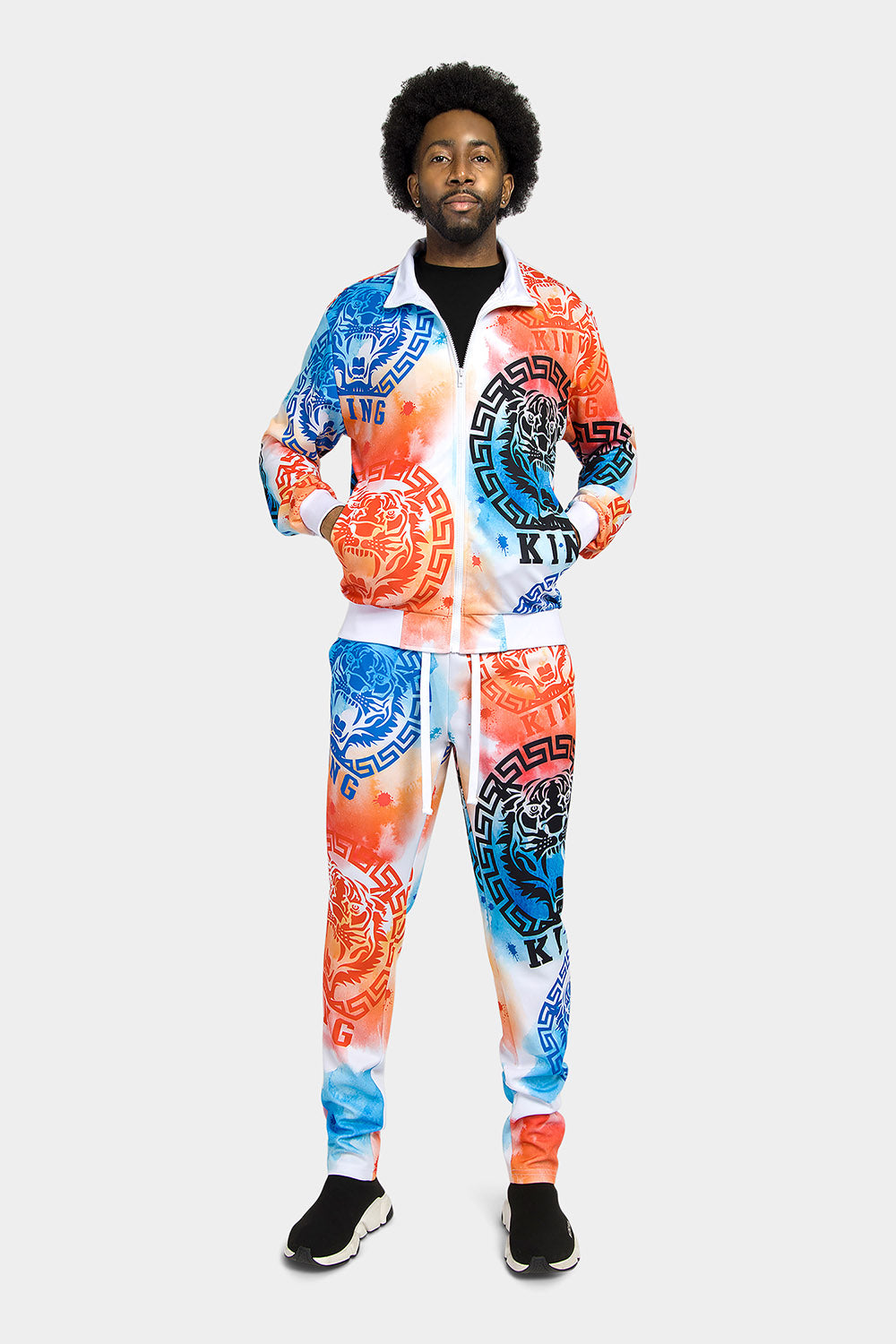 Tie Dye Tiger King Tracksuit