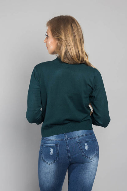 Women's Classic 3/4 Sleeve Cropped Cardigan