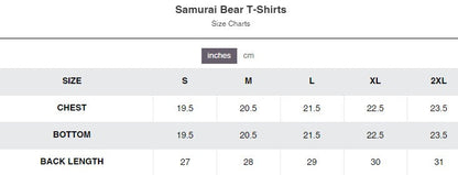 Men's Samurai Bear Graphic T-Shirt