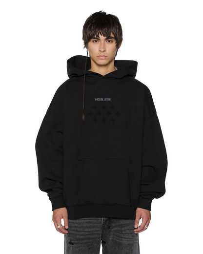KSUBI X STAYME7O EKCESS HOODIE JET BLACK