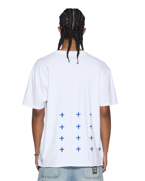 4X4 BIGGIE SS TEE TRU WHITE/BLUE