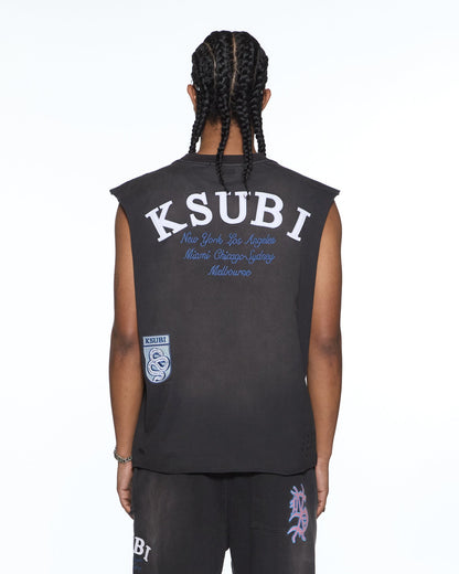 GENESIS EKCESS CUT OFF TANK CHARCOAL FADE