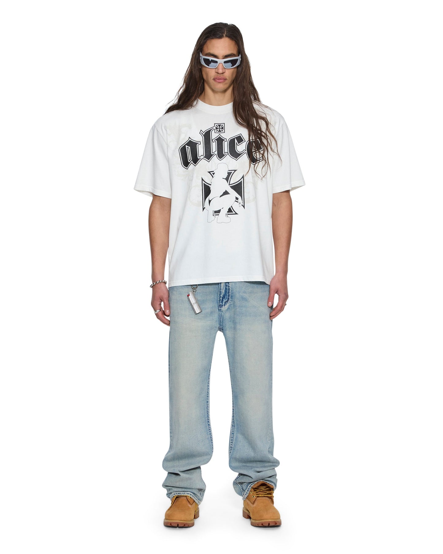 KSUBI X ALICE HOLLYWOOD GRAPHIC TEE WHITE