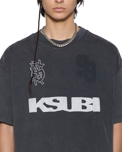 RUGGED EKCESS SS TEE BLASTED BLACK
