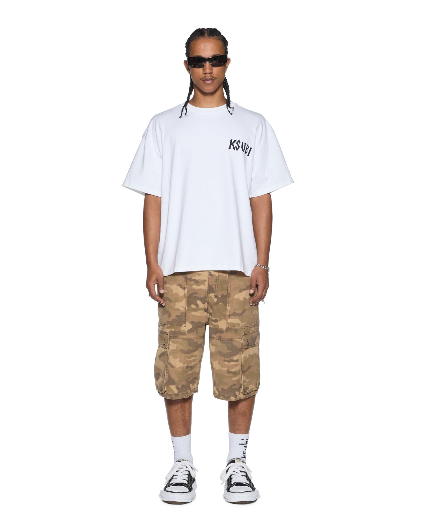 STAY UP EKCESS SS TEE TRU WHITE