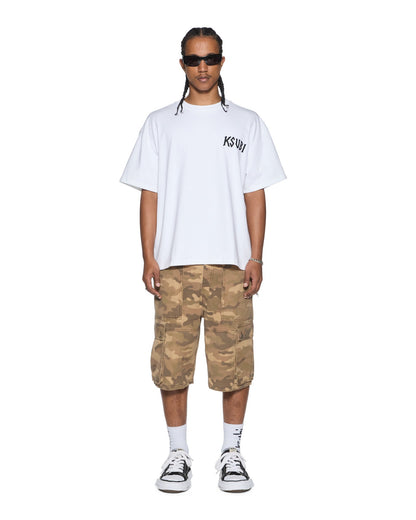 STAY UP EKCESS SS TEE TRU WHITE