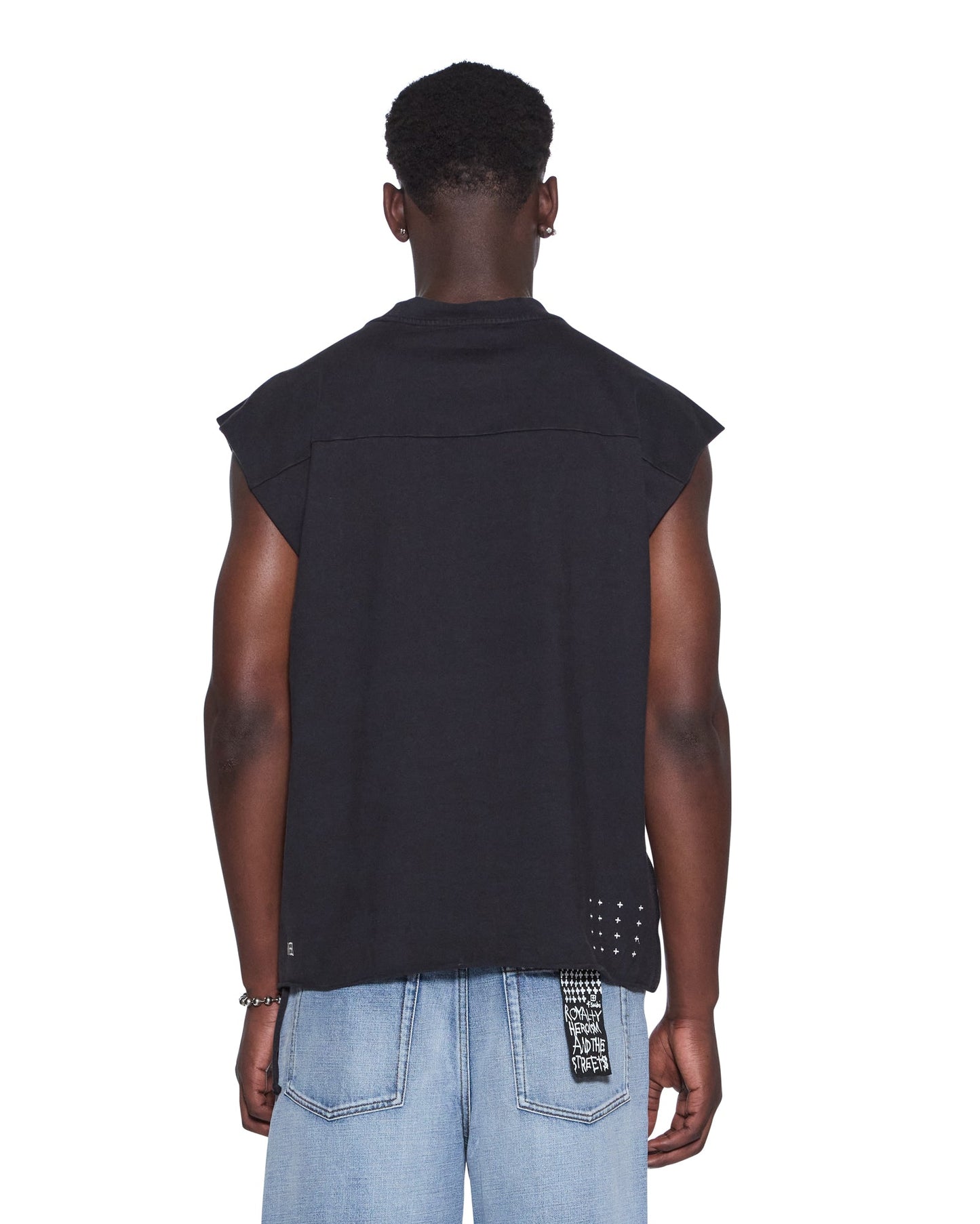 TOUCHDOWN EKCESS CUT OFF TANK JET BLACK