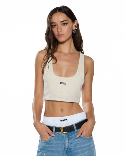 SOTT ORIGIN CROP TANK CREAM