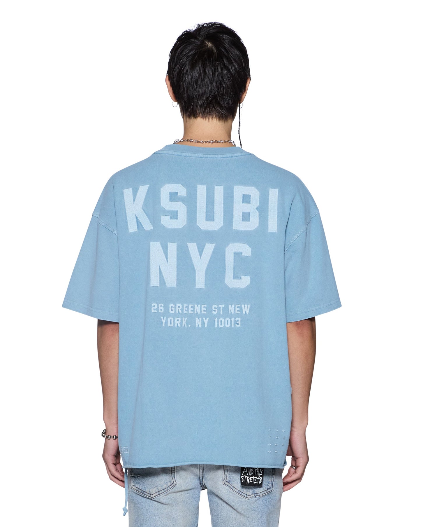 K-LOCK BIGGIE SS TEE SUMMER BLUE