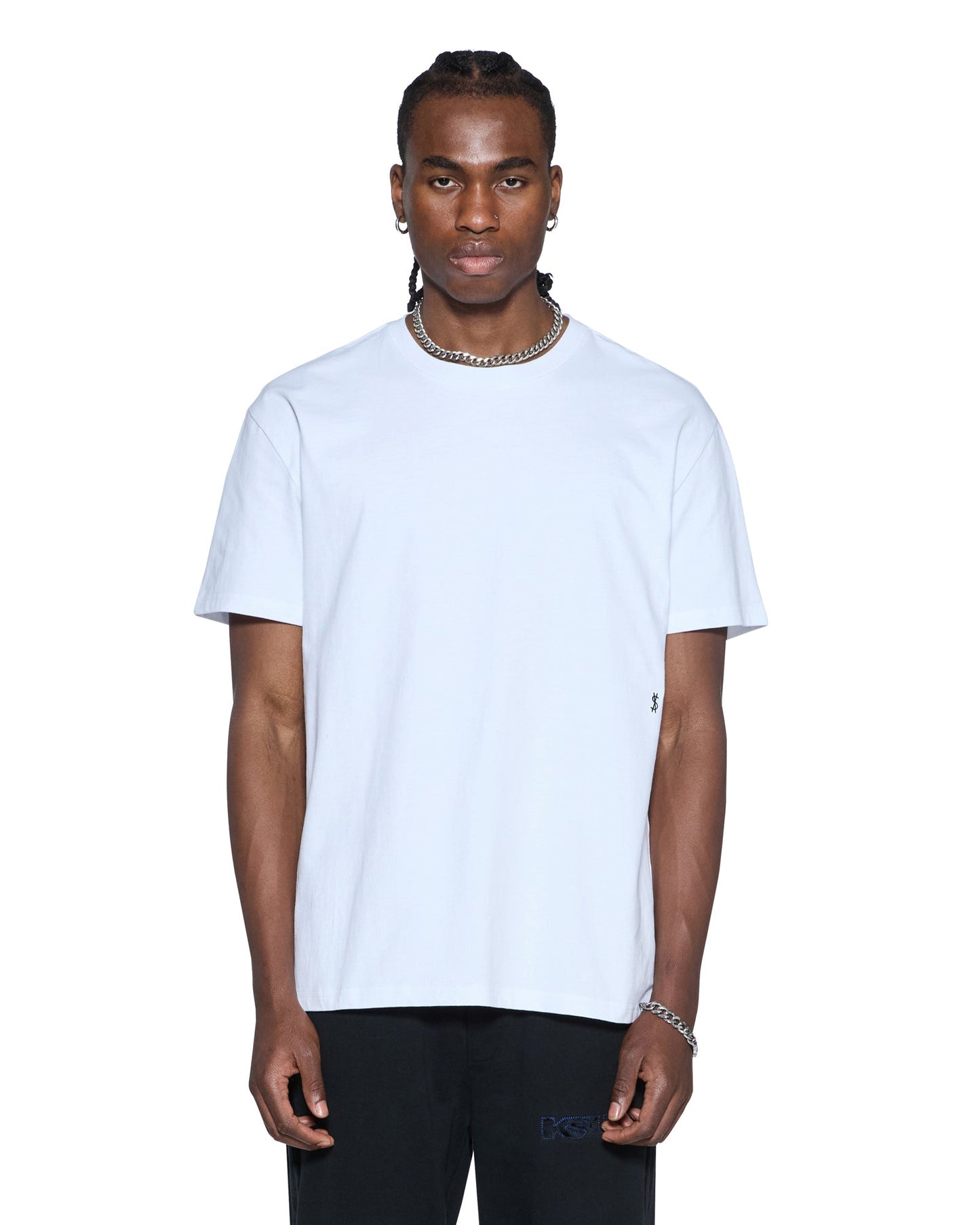 4X4 PAISE BIGGIE SS TEE WHITE BLACK