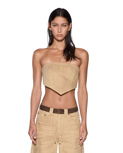 SCARF TOP SIERRA TAN