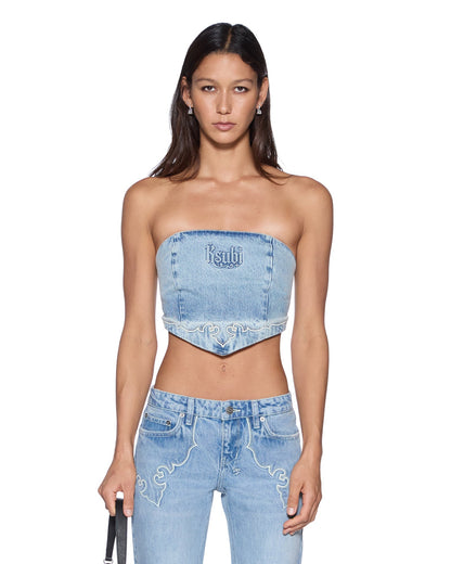 SCARF TOP KRYSTAL WESTERN