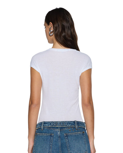 STAPLE SS TEE WHITE SHEER
