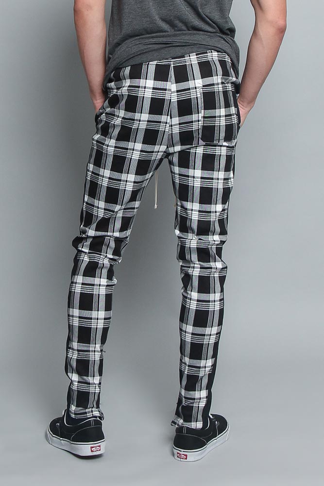 Plaid Track Pants