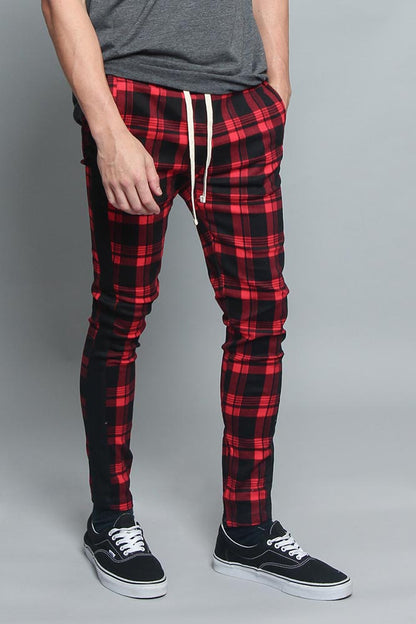 Plaid Track Pants