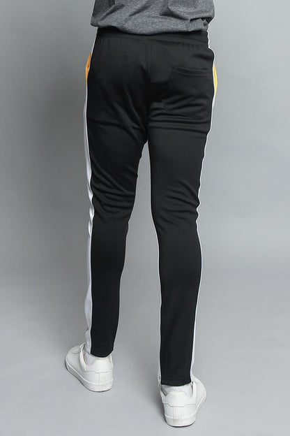 Tri Colored Color Blocked Track Pants