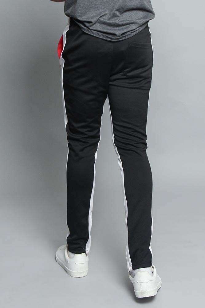 Tri Colored Color Blocked Track Pants