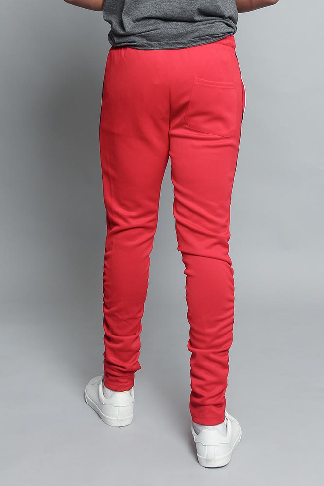 Scrunched Bungee Double Striped Track Pants