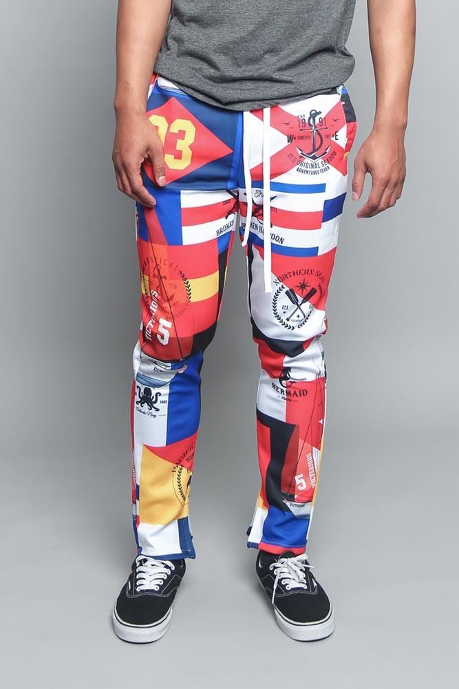 Sailing Flag Track Pants