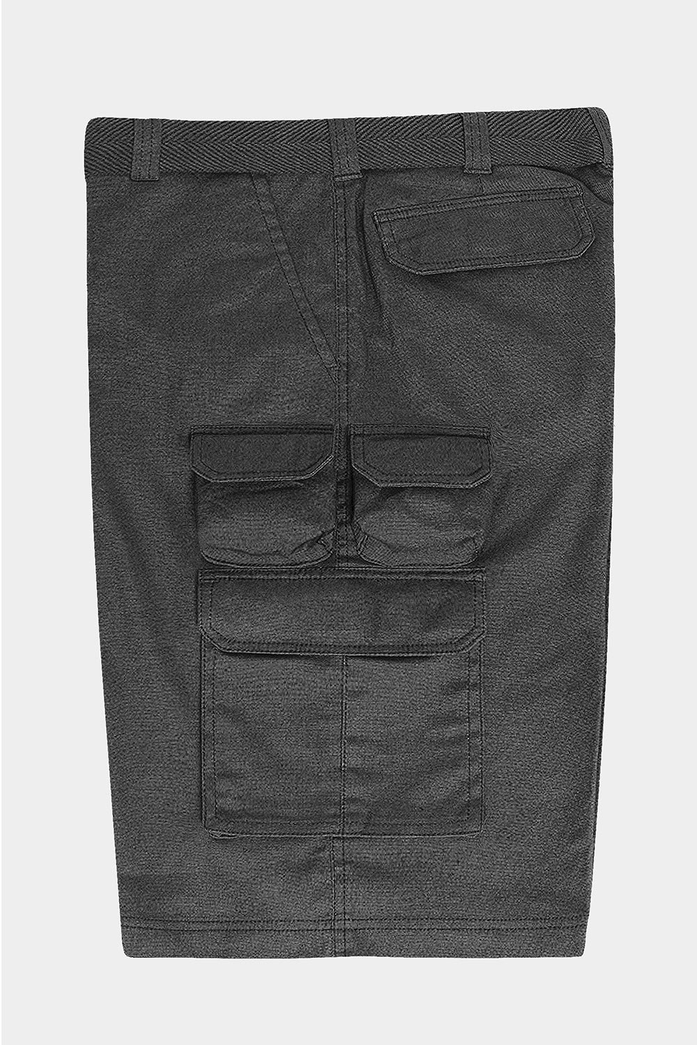 Essential Solid Relaxed Fit Woven Cargo Shorts