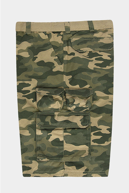 Essential Camo Relaxed Fit Chino Cargo Shorts