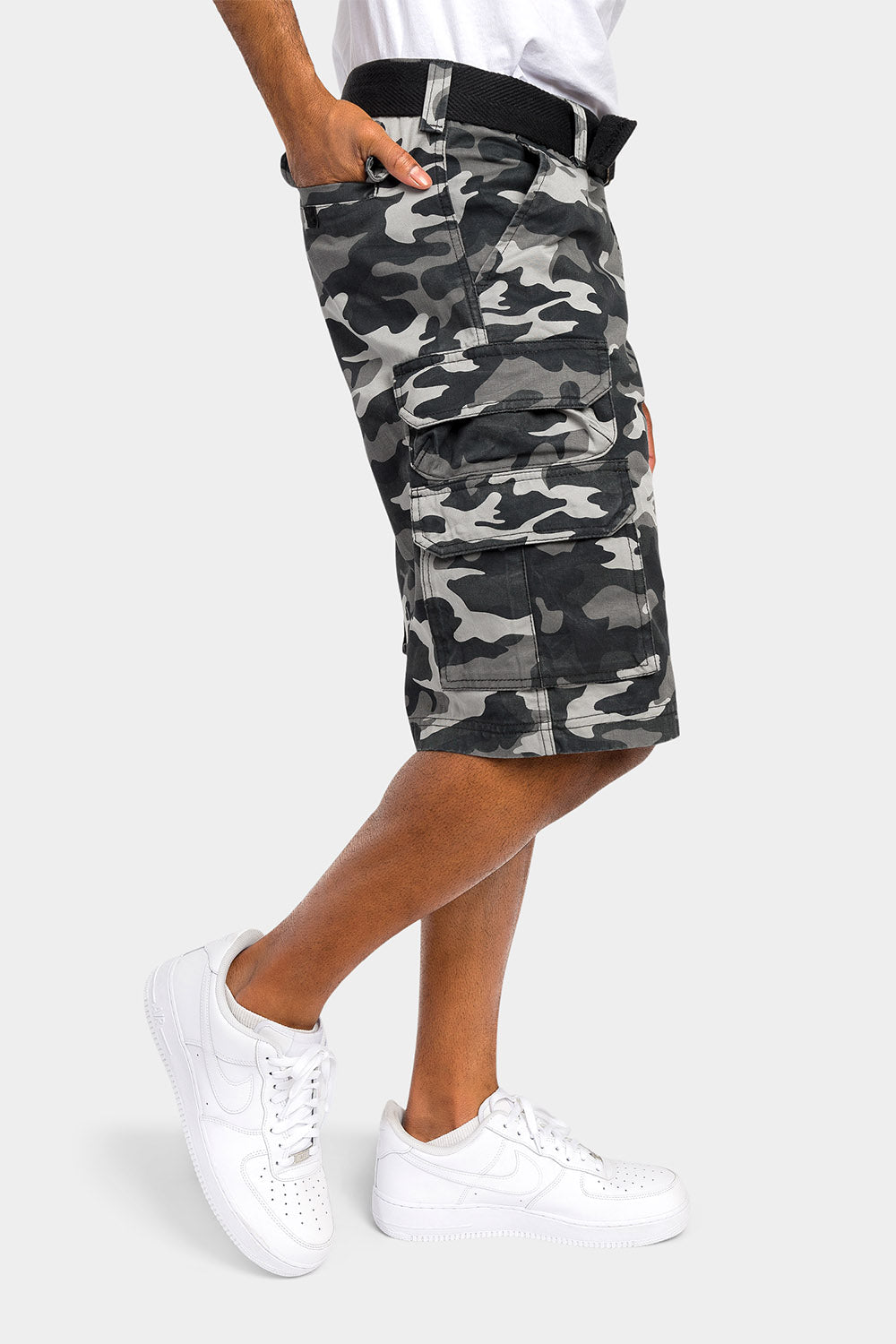 Essential Camo Relaxed Fit Chino Cargo Shorts