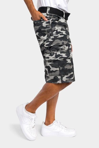Essential Camo Relaxed Fit Chino Cargo Shorts