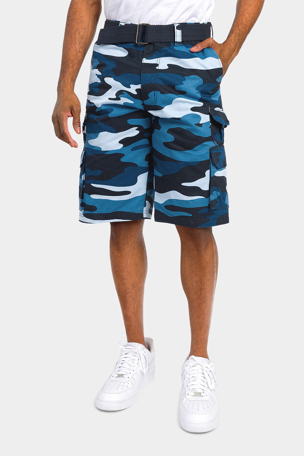 Essential Camo Relaxed Fit Chino Cargo Shorts