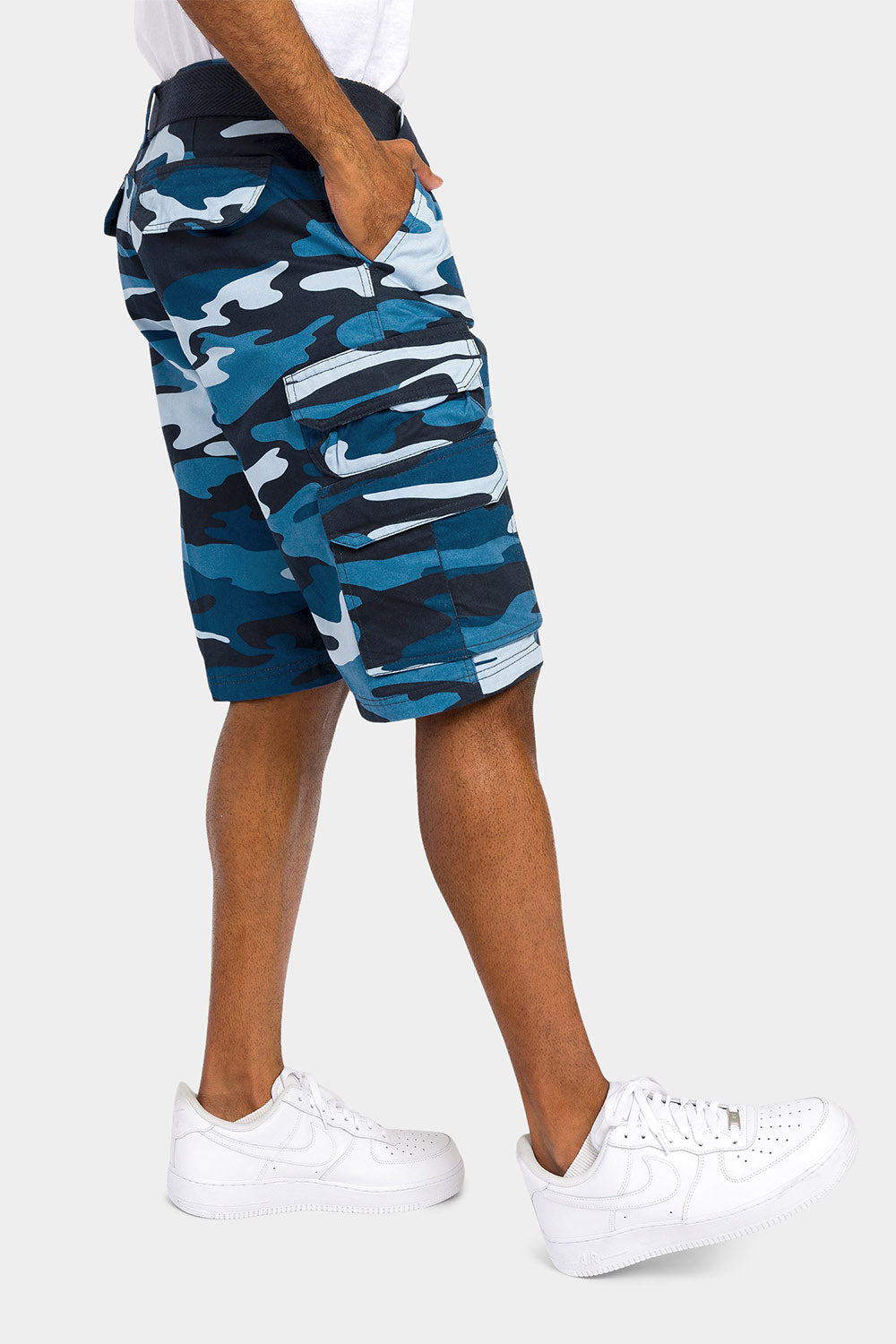 Essential Camo Relaxed Fit Chino Cargo Shorts