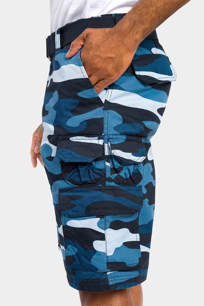 Essential Camo Relaxed Fit Chino Cargo Shorts