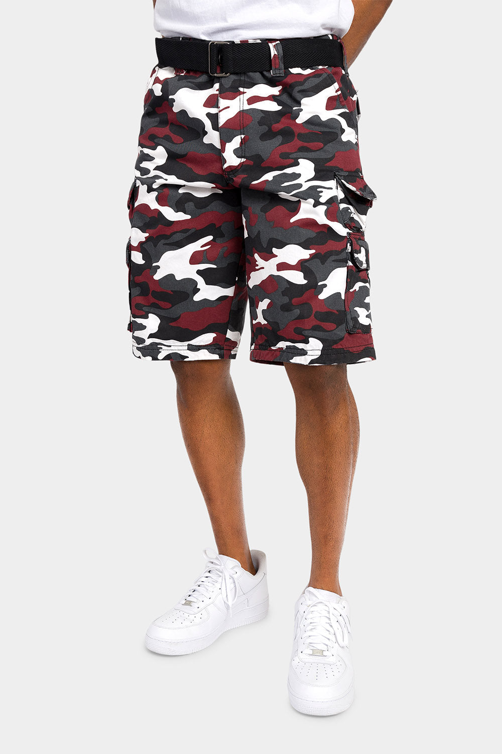 Essential Camo Relaxed Fit Chino Cargo Shorts