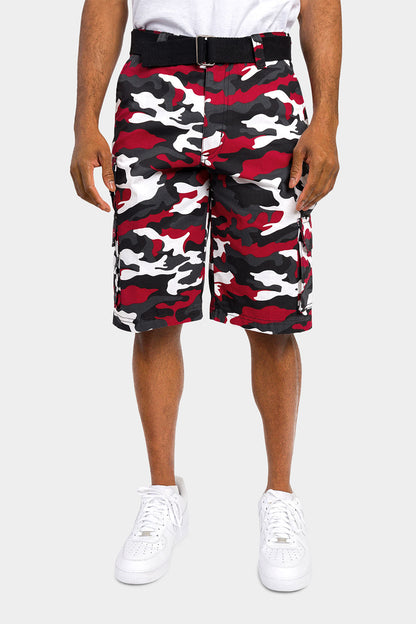 Essential Camo Relaxed Fit Chino Cargo Shorts