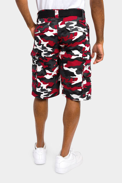 Essential Camo Relaxed Fit Chino Cargo Shorts