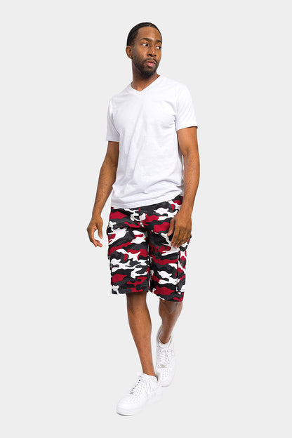 Essential Camo Relaxed Fit Chino Cargo Shorts
