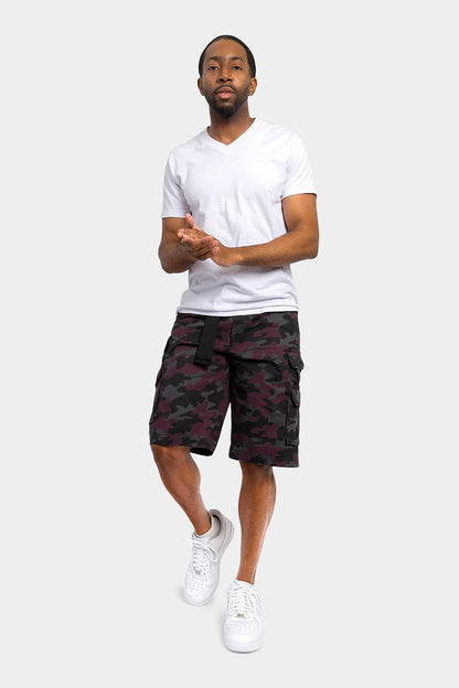 Essential Camo Relaxed Fit Chino Cargo Shorts