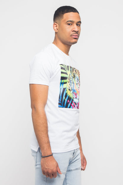 Colorful Tiger Savage T- Shirt