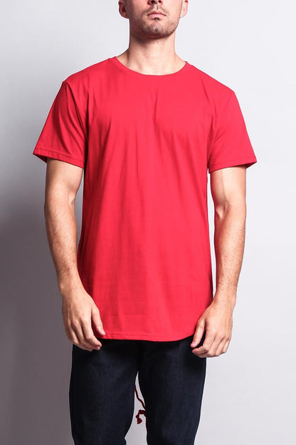 Fishtail Long Length Curved Hem T-Shirt
