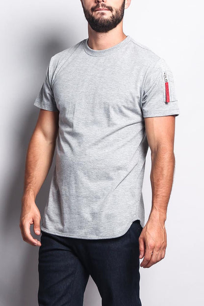 Flight MA-1 Long Length Curved Hem T-Shirt