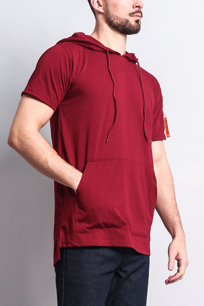 Hooded MA-1 Bomber Flight Style T-Shirt