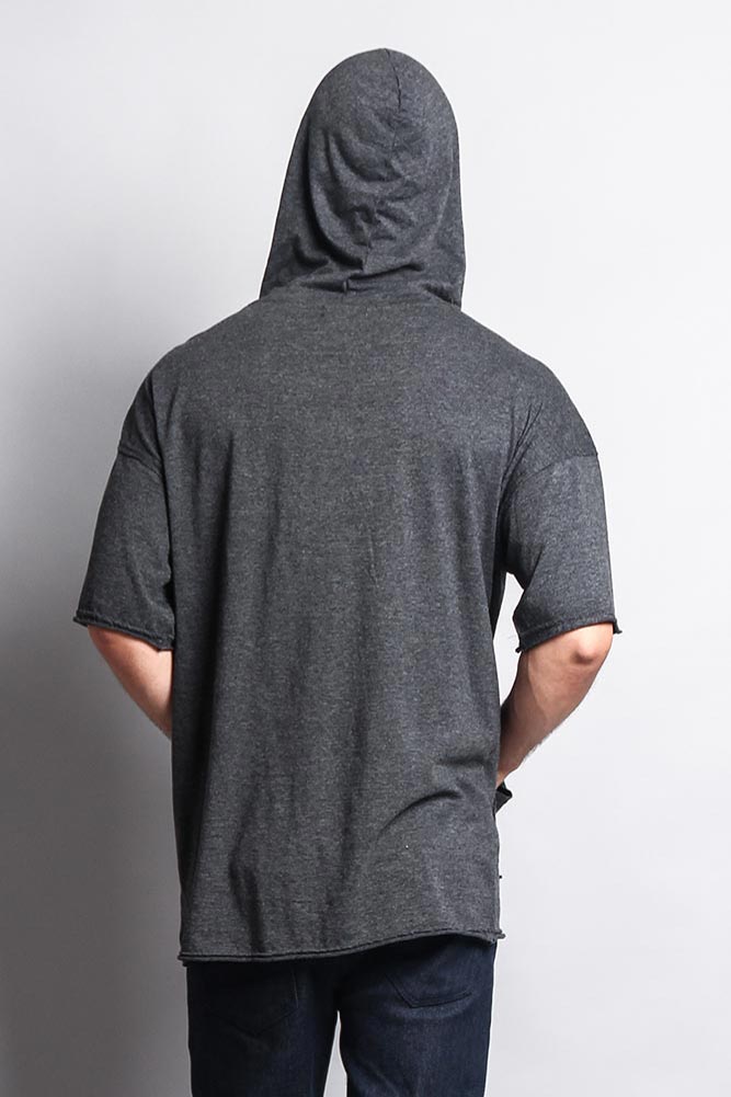 Men's Over Sized Hooded T-Shirt