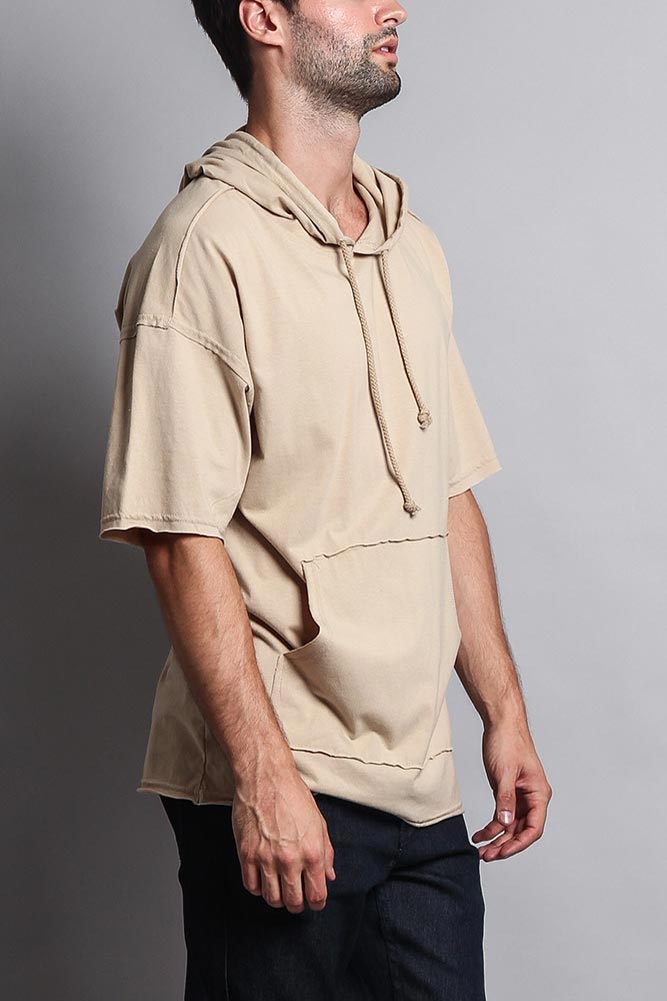 Men's Over Sized Hooded T-Shirt
