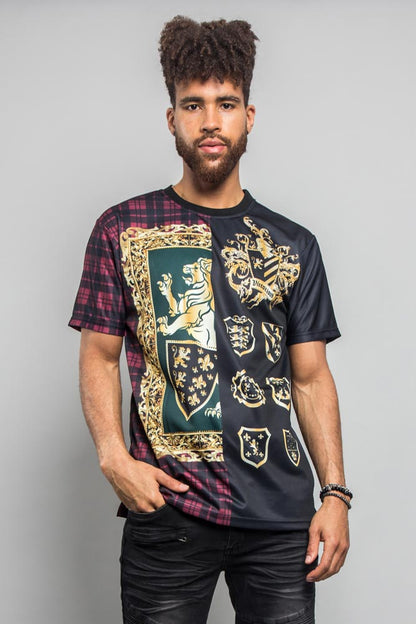 Plaid Mix Print T-Shirt