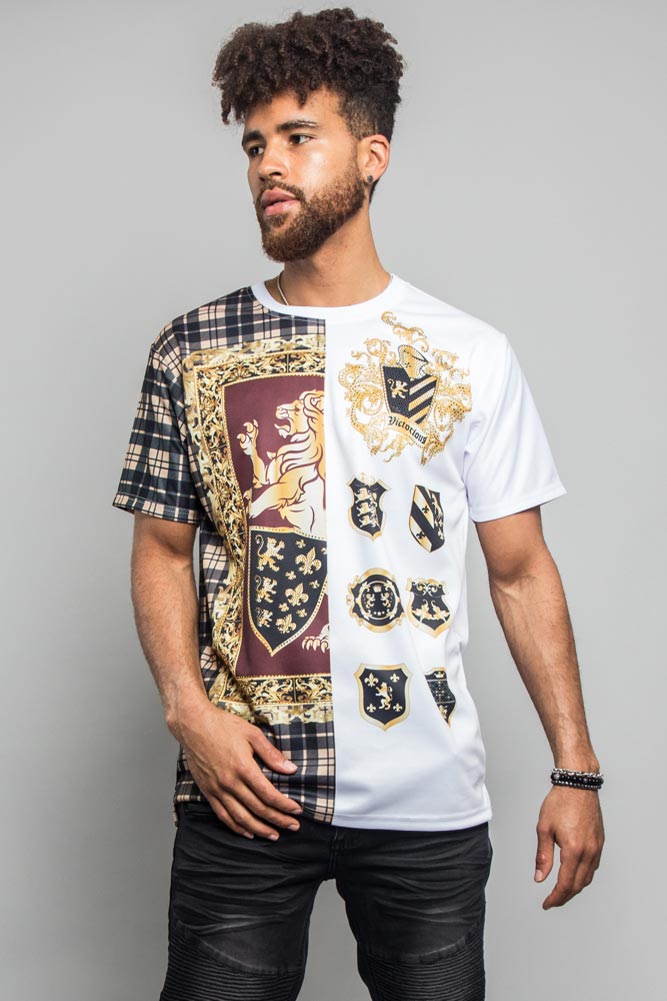 Plaid Mix Print T-Shirt