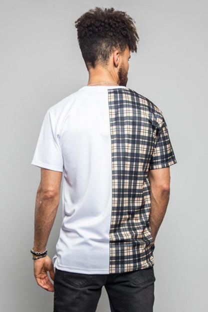 Plaid Mix Print T-Shirt