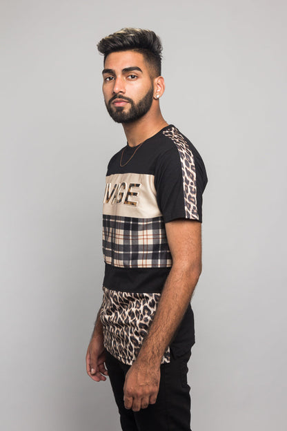 Savage Leopard Block T-Shirt