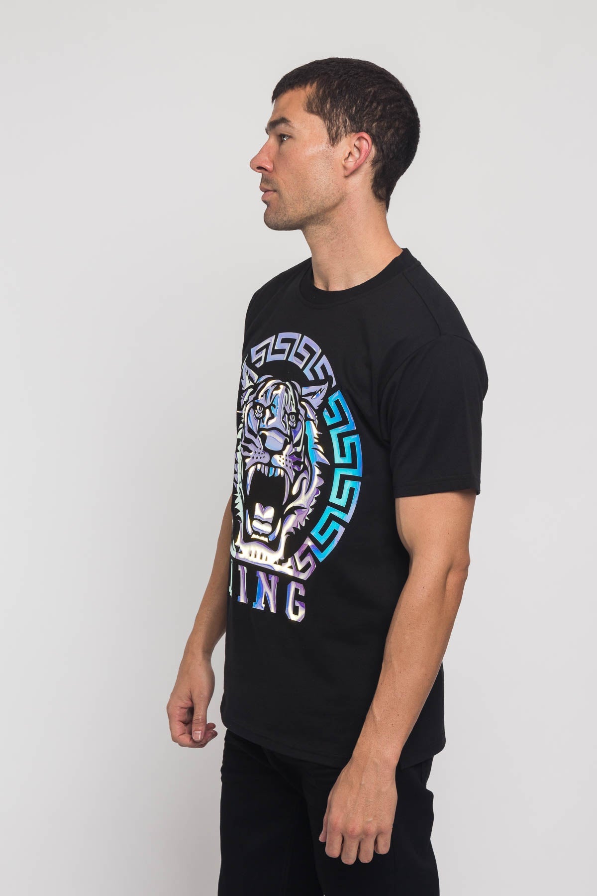Iridescent Foil King Tiger T-Shirt