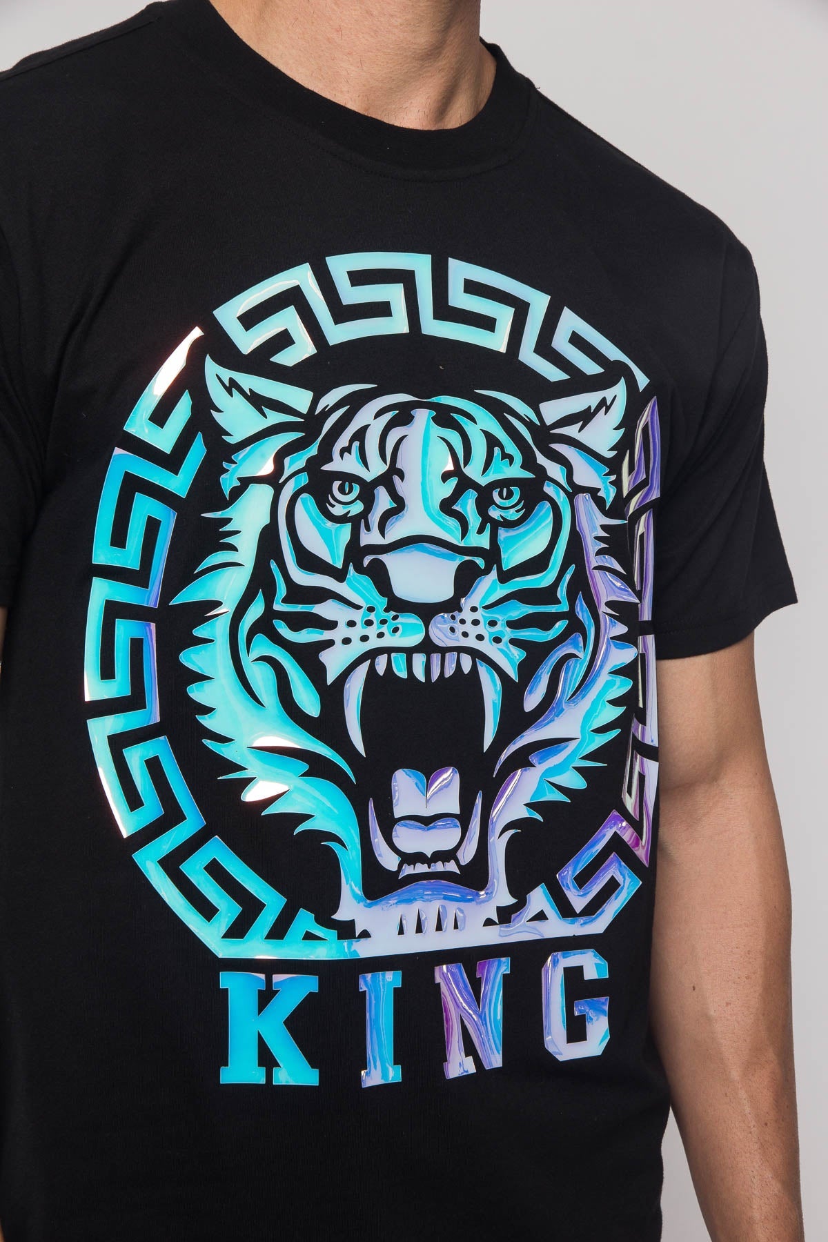 Iridescent Foil King Tiger T-Shirt