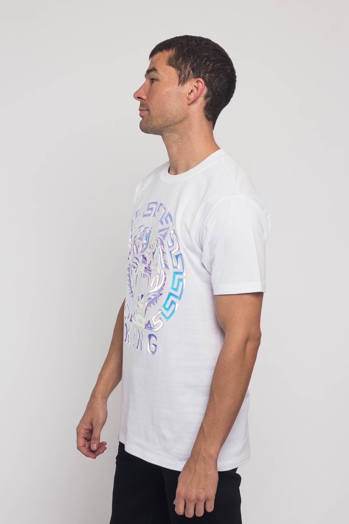 Iridescent Foil King Tiger T-Shirt
