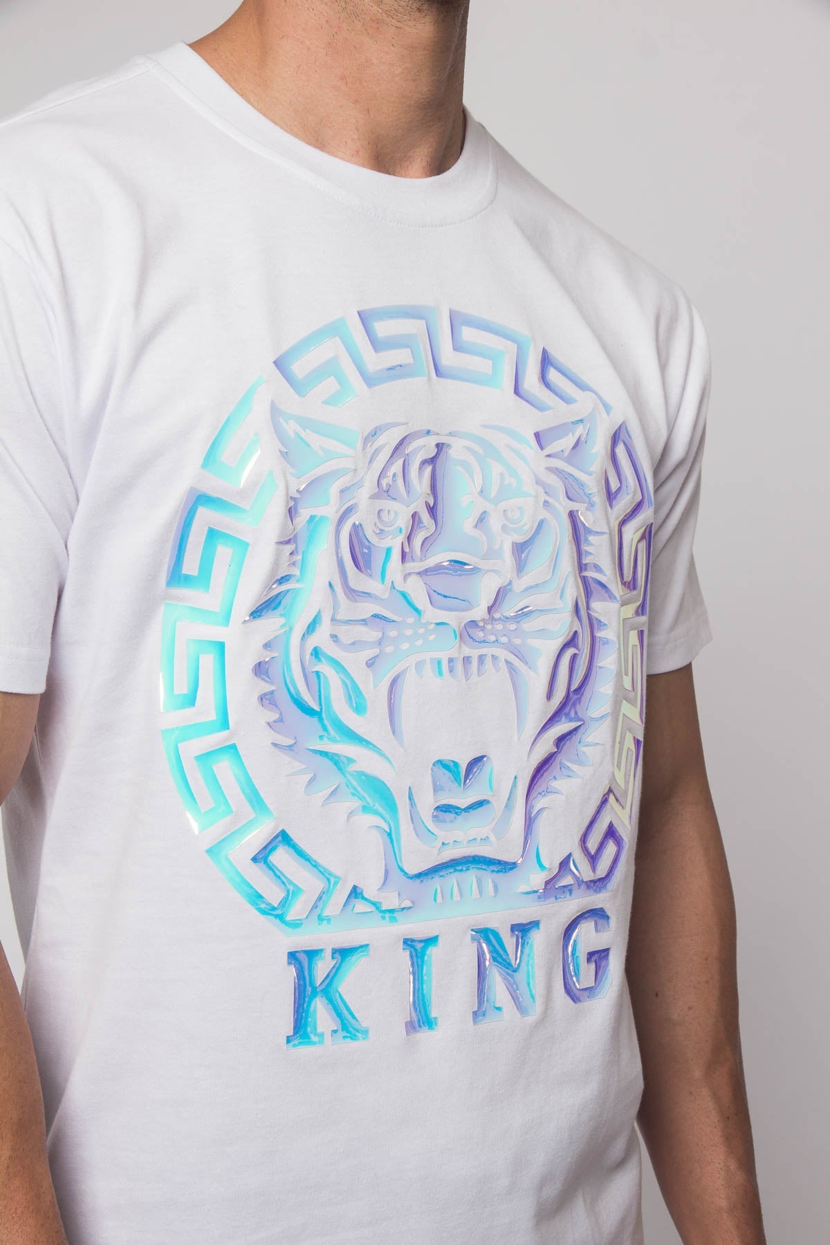 Iridescent Foil King Tiger T-Shirt